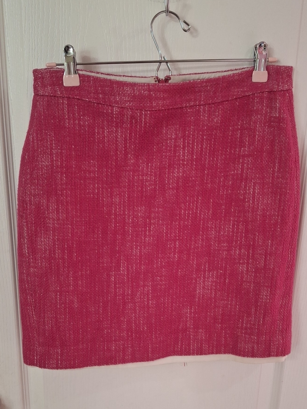 Banana Republic Women’s Pink Tweed Pencil Skirt Excellent Condition Size 6